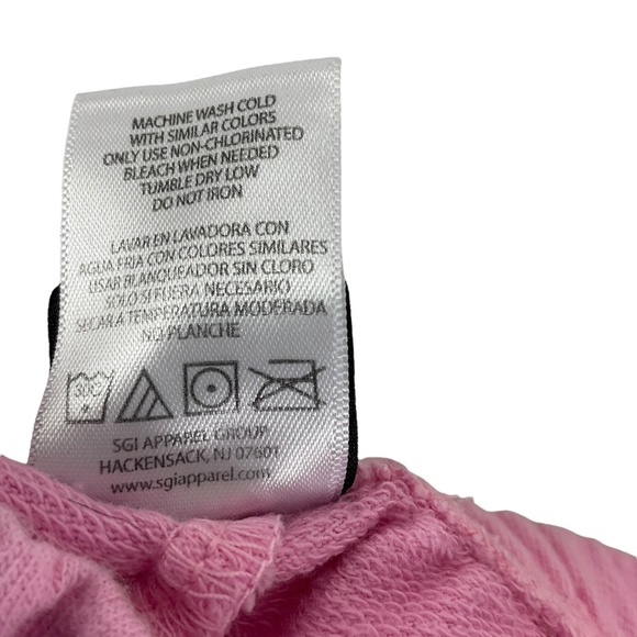 Harley-Davidson Toddler Girls Pink Sweatpants Size 24M Rainbow Logo Pants - Picture 4 of 6